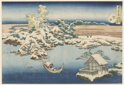 Il fiume Sumida nella neve da Katsushika Hokusai