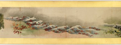 (dettaglio) di un Rotolo con Immagini Varie, Periodo Edo, 1839 da Katsushika Hokusai
