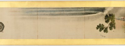 (dettaglio) di un Rotolo con Immagini Varie, Periodo Edo, 1839 da Katsushika Hokusai
