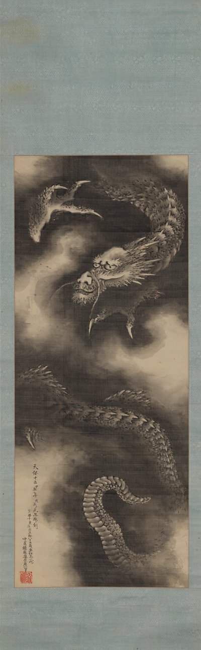 Drago e nuvole da Katsushika Hokusai