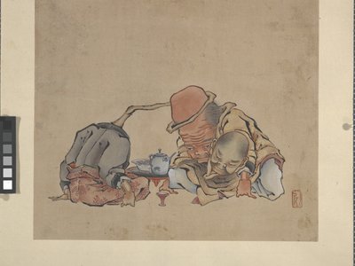 Bere vino da Katsushika Hokusai