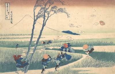 Ejiri nella provincia di Suruga Sunshu Ejiri, dalla serie Trentasei vedute del Monte da Katsushika Hokusai