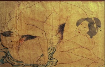 Scena erotica da Katsushika Hokusai