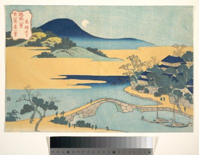 Luna serale a Izumizaki (Izaumizaki yagetsu), dalla serie “Le otto vedute delle Isole Ryūkyū” (Ryūkyū hakkei) da Katsushika Hokusai