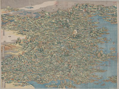 Luoghi famosi della Cina da Katsushika Hokusai