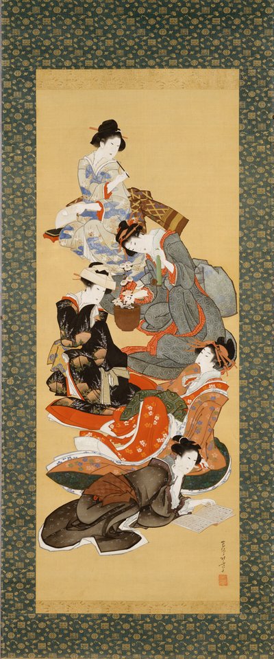 Cinque belle donne da Katsushika Hokusai