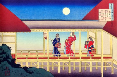 Dalla serie Cento poesie di cento poeti: Akazome Emon, c1830 da Katsushika Hokusai