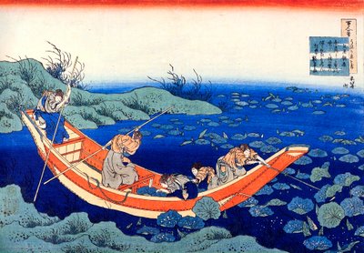 Dalla serie Cento poesie di cento poeti: Fumiya no Asayasu da Katsushika Hokusai