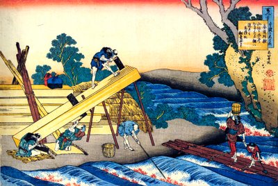 Dalla serie Cento poesie di cento poeti: Harumichi no Tsuraki da Katsushika Hokusai