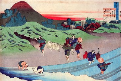 Dalla serie Cento Poesie di Cento Poeti: Jito Tenno da Katsushika Hokusai