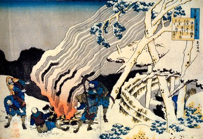 Dalla serie Cento poesie di cento poeti: Minamoto no Muneyuki, c1830 da Katsushika Hokusai