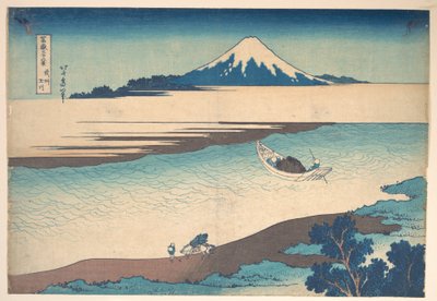 Fuji — Il fiume Tama, provincia di Musashi, dalla serie “Le trentasei vedute del Monte Fuji” (Fugaku sanjūrokkei) da Katsushika Hokusai