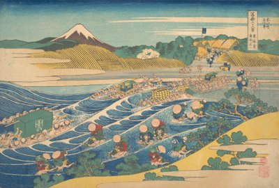 Fuji visto da Kanaya sul Tokaido, dalla serie Thir da Katsushika Hokusai
