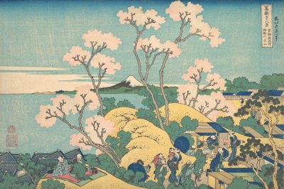 Fuji da Gotenyama sulla Tokaido a Shinagawa da Katsushika Hokusai