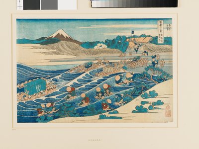 Fuji da Kanaya sulla strada Tōkaidō da Katsushika Hokusai
