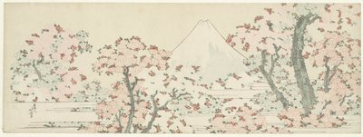 Fuji sopra i Fiori di Ciliegio, c.1800-1805 da Katsushika Hokusai