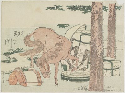Futakawa, 1799-1802 da Katsushika Hokusai