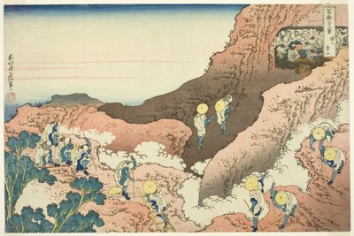 Gruppi di alpinisti da Katsushika Hokusai