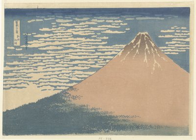 Tempo sereno e vento del sud (36 vedute del Monte Fuji) da Katsushika Hokusai