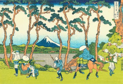 Hodogaya sulla Tokaido, c.1830 da Katsushika Hokusai