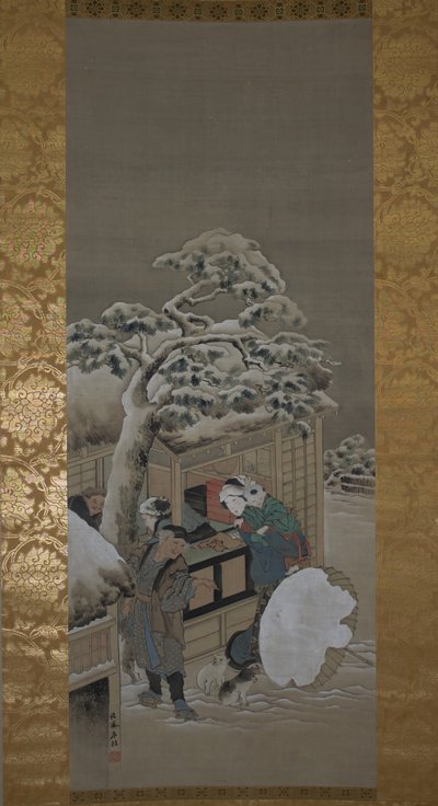 Davanti a un negozio da Katsushika Hokusai