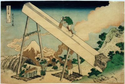 Nelle montagne di Tôtômi da Katsushika Hokusai