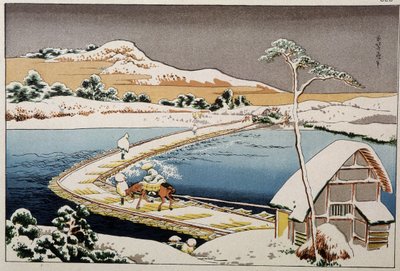Paesaggio giapponese - stampa di Hokusai da Katsushika Hokusai