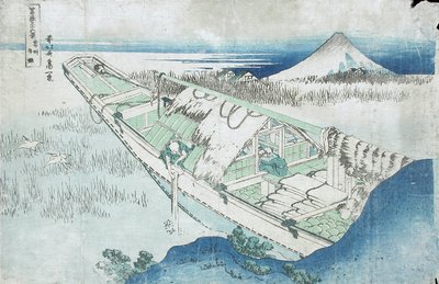 Joshu, Ushibori, province di Hetachi dalla serie Trentasei vedute del Fuji, XIX secolo da Katsushika Hokusai