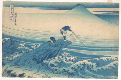 Kajikazawa nella provincia di Kai (Kōshū Kajikazawa), dalla serie “Le trentasei vedute del Monte Fuji” (Fugaku sanjūrokkei) da Katsushika Hokusai
