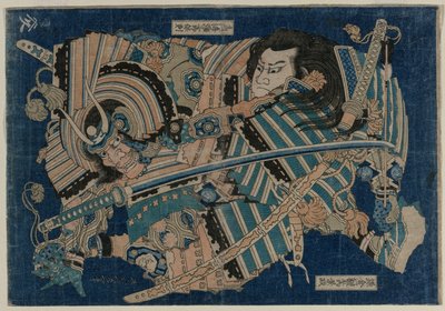 Kamakura no Gengoro che cattura Torinoumi Tasaburo da Katsushika Hokusai