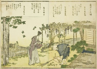 Santuario Kameido Tenjin, dal vol. 1 del libro illustrato "Belle vedute della capitale orientale a colpo d