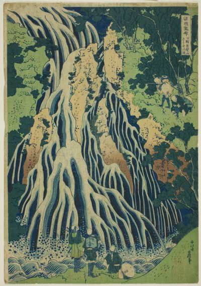 Cascate Kirifuri al Monte Kurokami nella provincia di Shimotsuke, dalla serie 