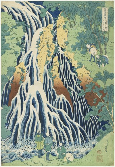 Cascate di Kirifuri vicino al Monte Kurokami nella provincia di Shimotsuke, c. 1833 da Katsushika Hokusai