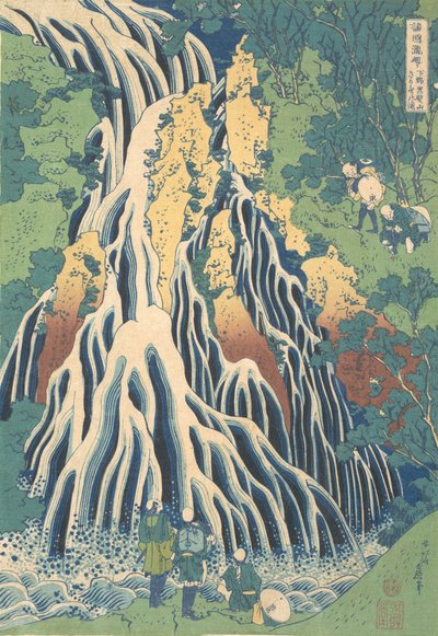 Cascata di Kirifuri al Monte Kurokami a Shimotsuke da Katsushika Hokusai