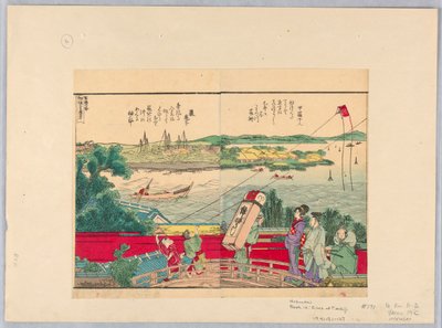 Aquiloni a Tsuiji da Katsushika Hokusai