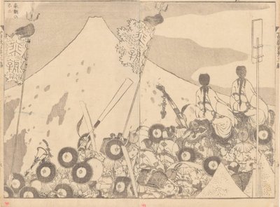 Soldati per Fujé da Katsushika Hokusai