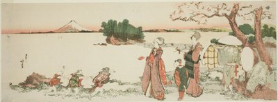 Signore a Shichirigahama da Katsushika Hokusai
