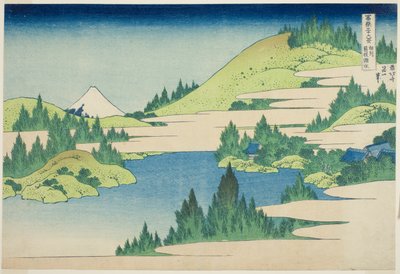 Lago Hakone nella provincia di Sagami (Soshu Hakone Kosui), dalla serie "Trentasei vedute del Monte Fuji (Fugaku sanjurokkei)" da Katsushika Hokusai