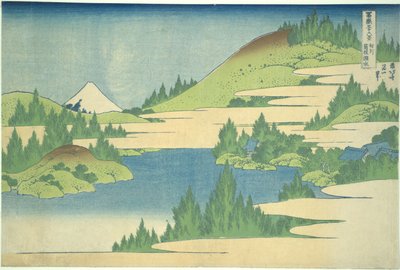 Il lago Hakone nella provincia di Segami, dalla serie “Le trentasei vedute del Monte Fuji” da Katsushika Hokusai
