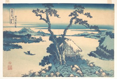 Il lago Suwa nella provincia di Shinano (Shinshū Suwako), dalla serie “Le trentasei vedute del Monte Fuji” (Fugaku sanjūrokkei) da Katsushika Hokusai