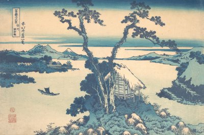 Lago Suwa nella Provincia di Shinano, dalla serie Trentasei Vedute da Katsushika Hokusai