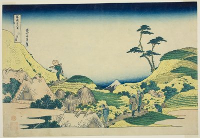 Meguro Inferiore (Shimo Meguro), dalla serie "Trentasei Vedute del Monte Fuji (Fugaku sanjurokkei)" da Katsushika Hokusai