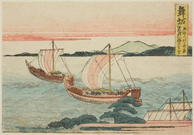 Maisaka, da una serie senza titolo delle cinquantatré stazioni del Tokaido da Katsushika Hokusai