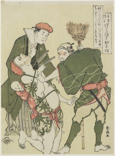 Prete malizioso, c. 1790 da Katsushika Hokusai