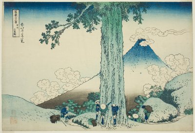 Passo di Mishima nella Provincia di Kai, dalla serie "Trentasei Vedute del Monte Fuji" da Katsushika Hokusai
