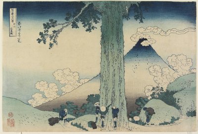 Passo di Mishima nella provincia di Kai, 1831-34 da Katsushika Hokusai