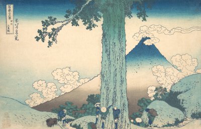 Passo di Mishima nella provincia di Kai Koshu Mishima goe, dalla serie Trentasei vedute..., ca. 1830-32 da Katsushika Hokusai
