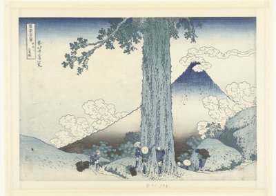 Passo di Mishima nella provincia di Kai (serie 36 vedute del Monte Fuji) da Katsushika Hokusai