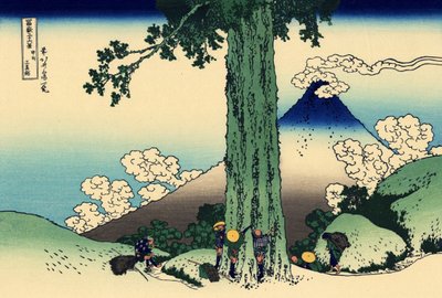 Passo di Mishima nella provincia di Kai, c.1830 da Katsushika Hokusai