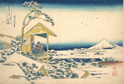 Mattina dopo la neve a Koishikawa a Edo, dalla serie da Katsushika Hokusai